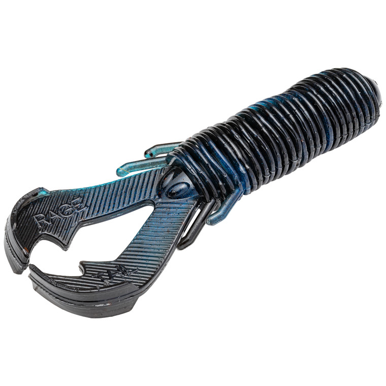 Strike King Rage Punch Bug - 3.5'' Black Blue Swirl 7pk