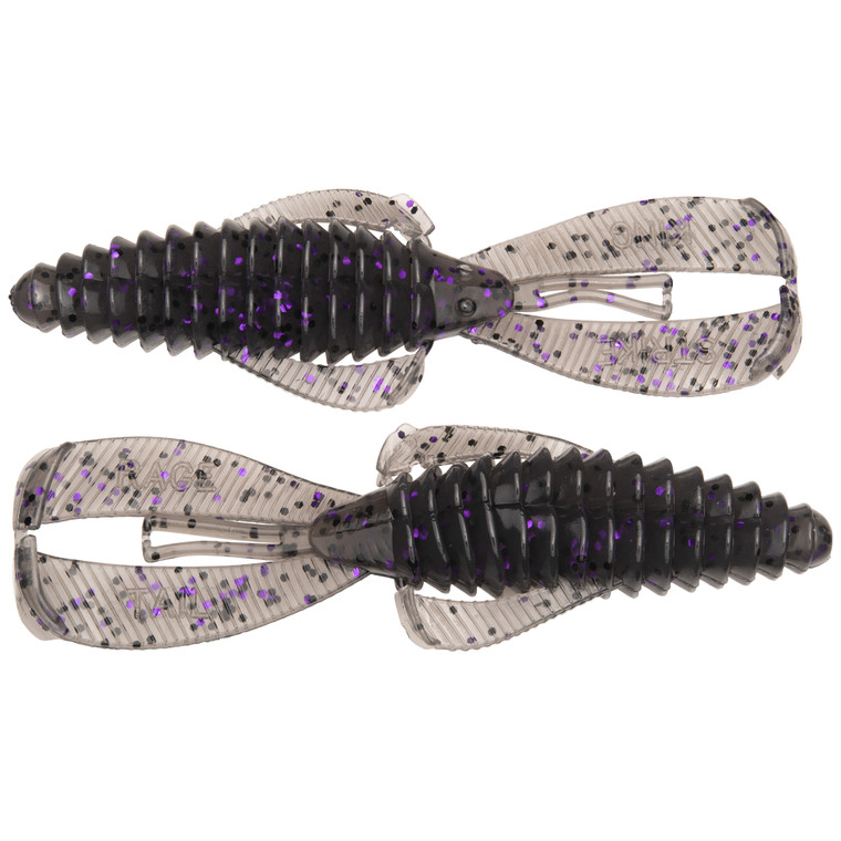 Strike King Rage Tail DB Bug - Smoke Purple Black Flake