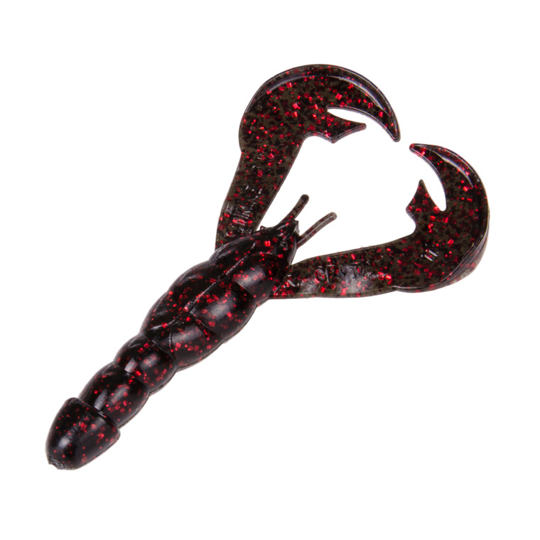 Strike King RageCraw 4'' - Black Neon 7pk