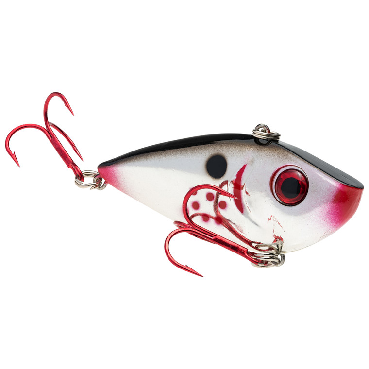 Strike King Red Eye Shad - 3/8oz Bleeding Chrome Black