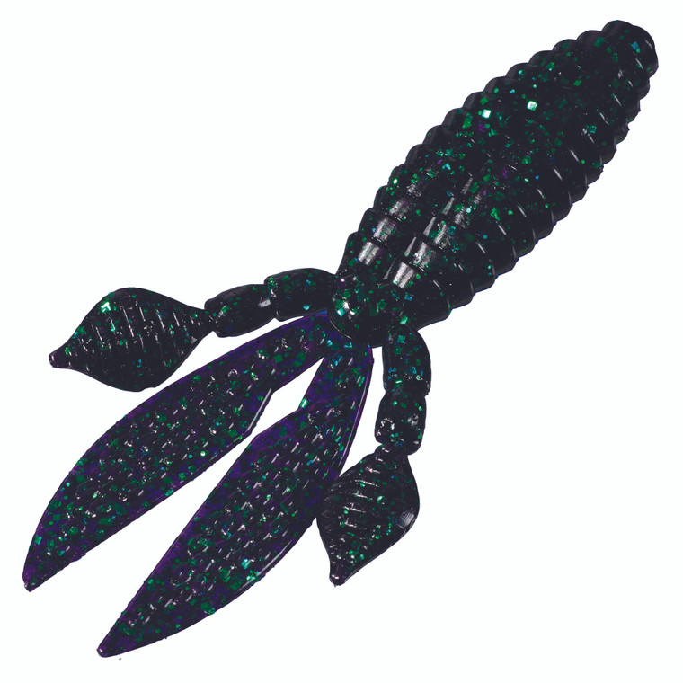 Strike King Rodent 4'' - Black Blue Flake 6pk