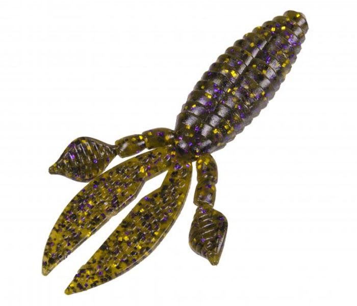 Strike King Rodent 4'' - GrnPmpkn Purple & Gold 6pk