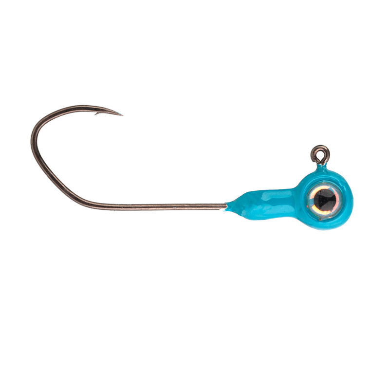 Strike King XL Stiletto JH - 1/16oz 1/0 Cyan 6pk