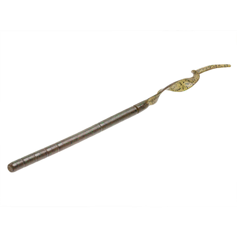 Strike King Zeus Worm - 12'' Dark GreenPumpkin Green