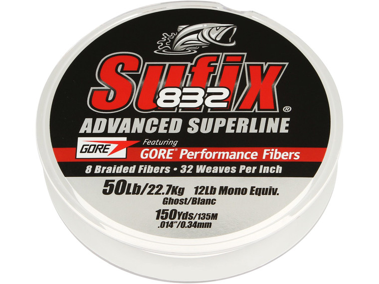 Sufix 832 Braid - 150 yd Ghost 80 lb