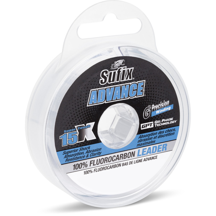 Sufix Advance Fluo Leader - 25 yd Clear 8 lb - 684-008C