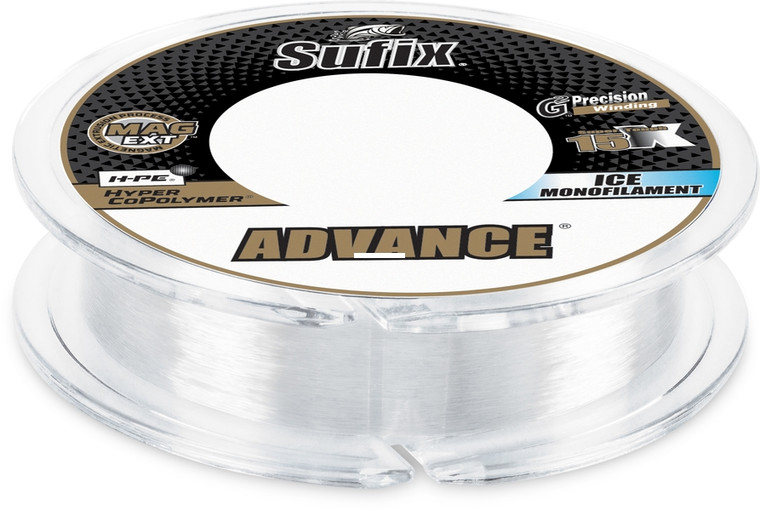Sufix Advance Ice Mono - 100 yd Clear 2 lb