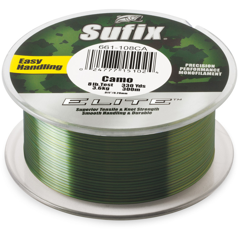 Sufix Elite Monofilament - 330 yd Low-Vis Green 14 lb