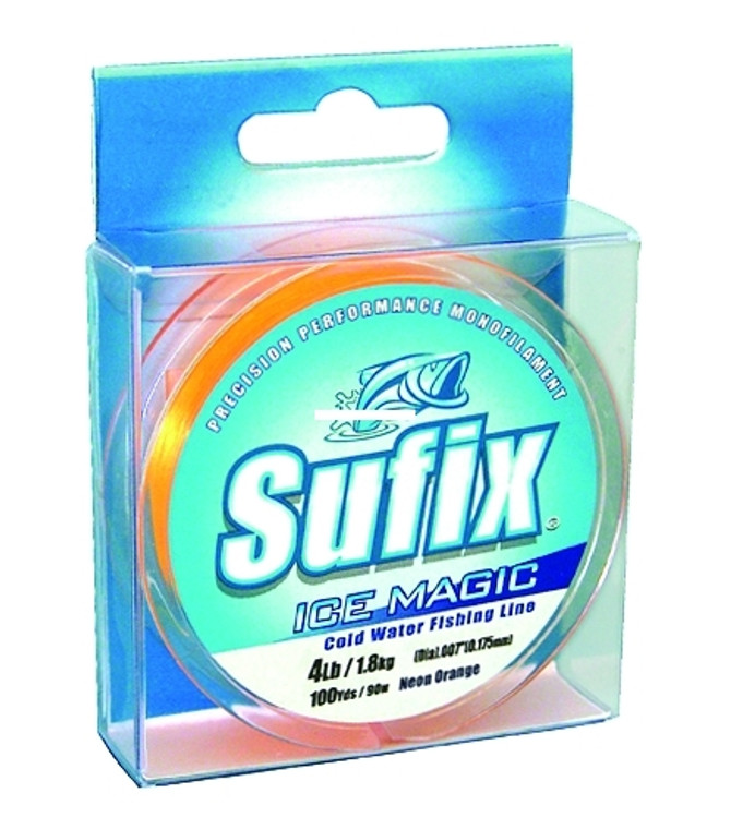Sufix Ice Magic - 100 yd Orange 4 lb