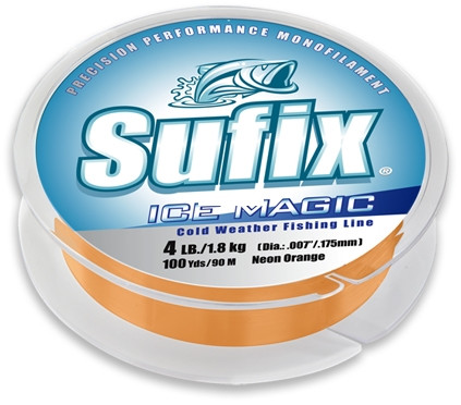 Sufix Ice Magic - 100 yd Orange 6 lb