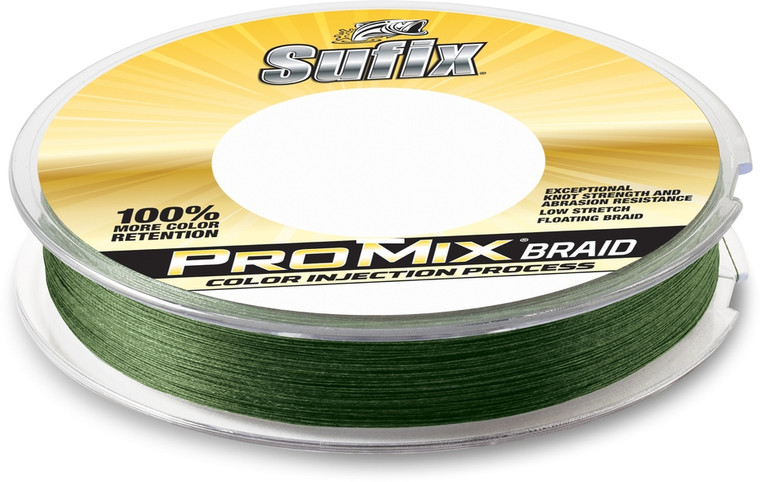 Sufix Promix Braid - 150 yd Low-Vis Green 50 lb
