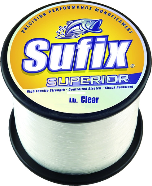 Sufix Superior 1 lb Spool - 3370 yd Clear 15 lb