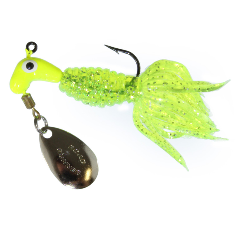 Team Crappie - Road Runner Crappie Tamer - 1/8oz Chart/Chart Sparkle