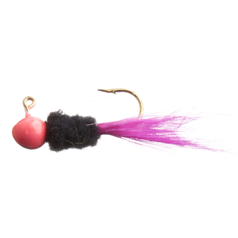 Team Crappie Spin Caller - 1/32oz 1.5'' pink/blk/pink