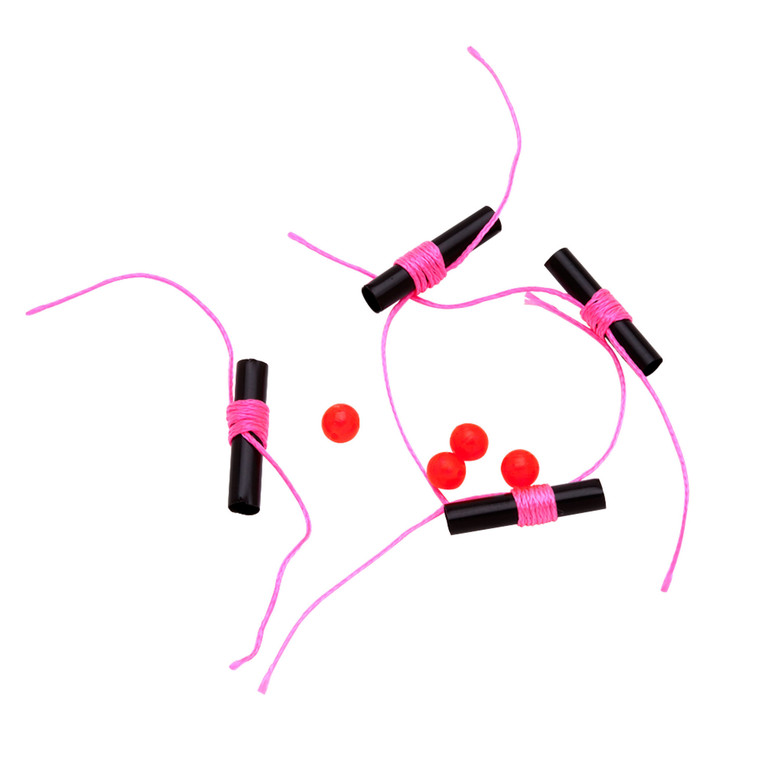 Thill Bobber Stops Beads - Hot Pink 1 100pk