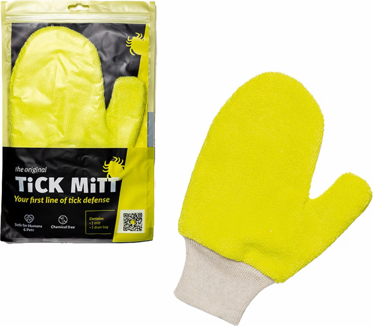 Tick Mitt Protective Glove - Tick Removal Yellow