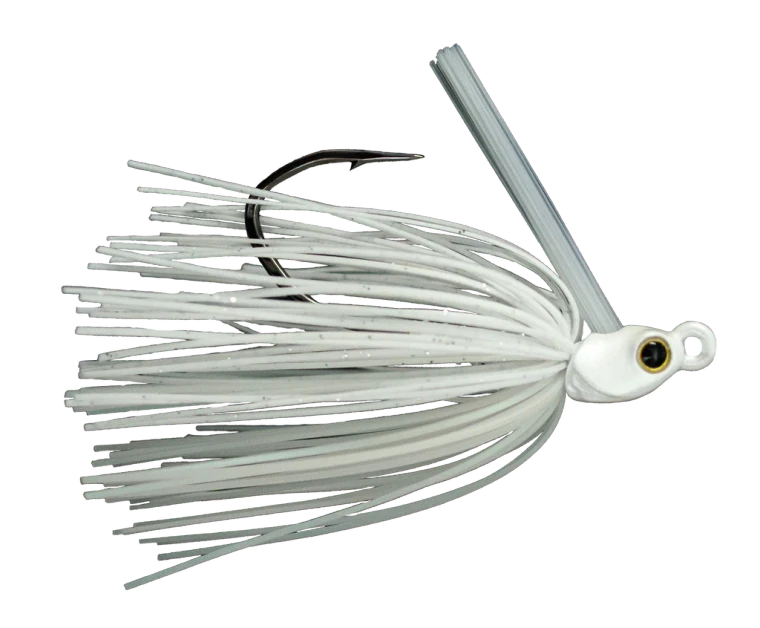 Toad Thumper HydraHD SwimJig - 3/8oz 3'' Pearl White Flash