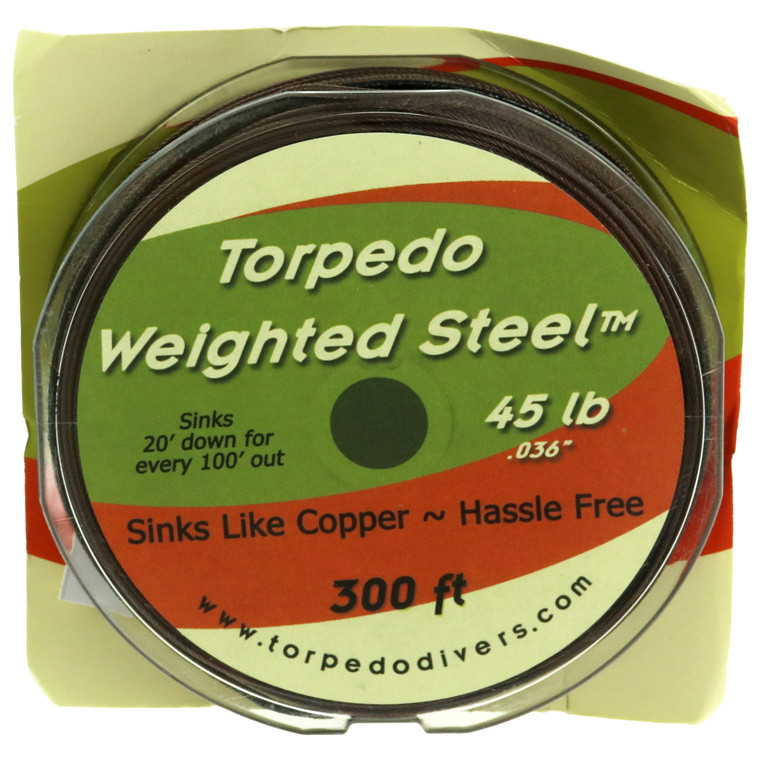 Torpedo Weighted Wire - 45 lb 300' Steel