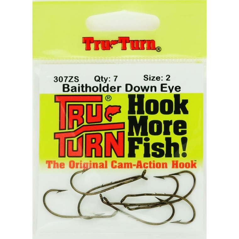 Tru Turn Baitholder Hook - #2 Bronze 7pk