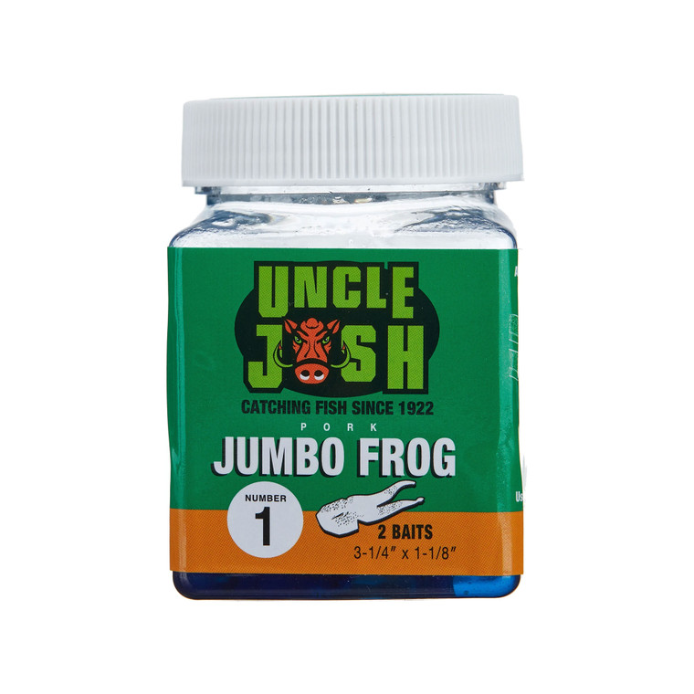 Uncle Josh Jumbo Frog - 3.25'' Blue 2pk