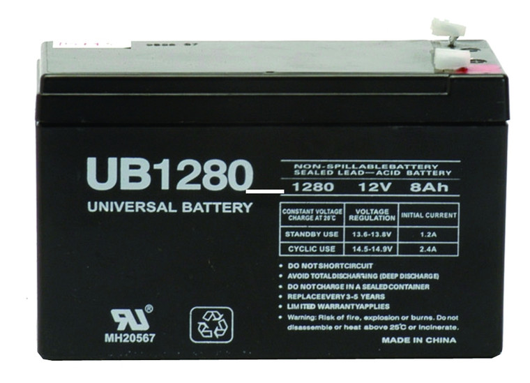Universal Lead-Acid Battery - Sealed 12V 8AMP