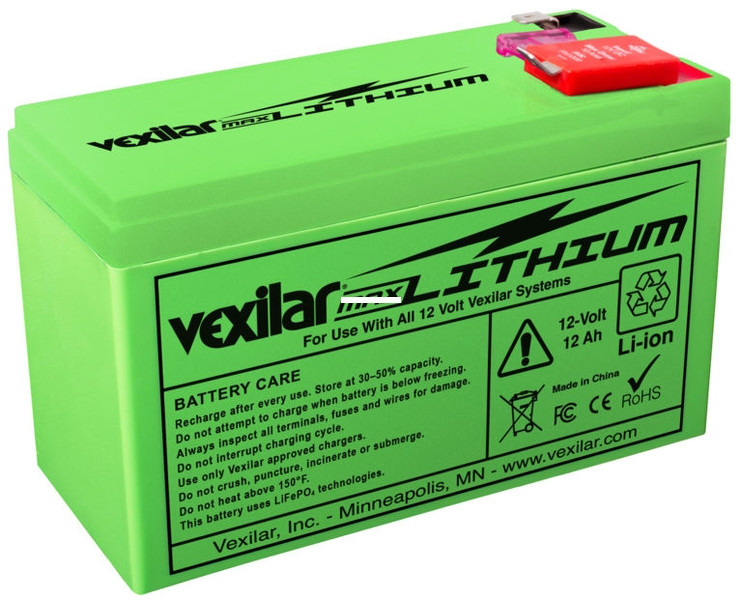 Vexilar Lithium Battery - 12V 12AMP
