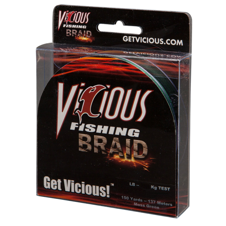 Vicious Braid - 150 yd Moss Green 40 lb