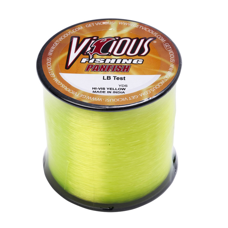 Vicious Panfish - 1700 yd HiVis Yellow 8 lb