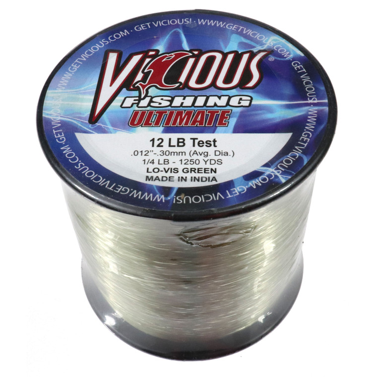 Vicious Ultimate - 1250 yd Lo-Vis Green 12 lb