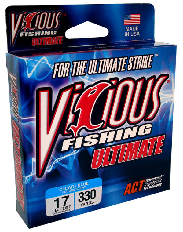 Vicious Ultimate - 330 yd Clear/Blue 14 lb