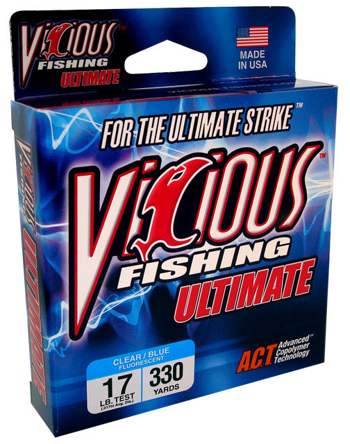 Vicious Ultimate - 330 yd Clear/Blue 8 lb