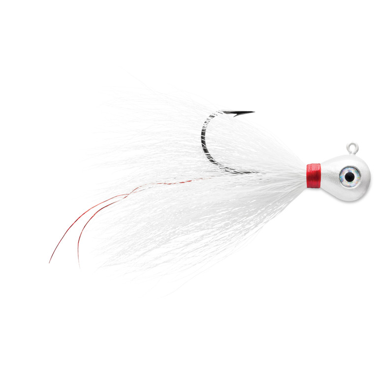 VMC Bucktail Jig - 1/16oz White 2pk