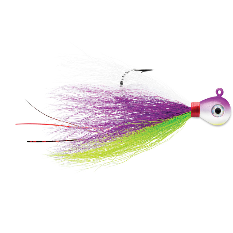 VMC Bucktail Jig - 1/32oz Purple Albino 2pk