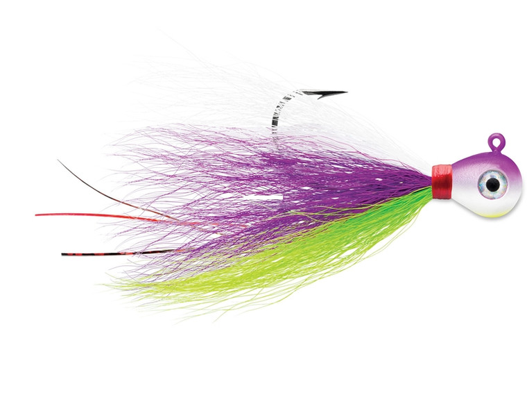 VMC Bucktail Jig - 3/8oz Purple Albino 2pk