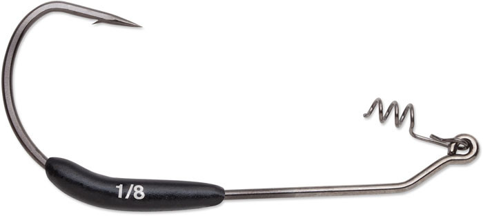 VMC Drop Dead Hook - Weighted - 1/8oz 4/0 Black Nickel 4pk