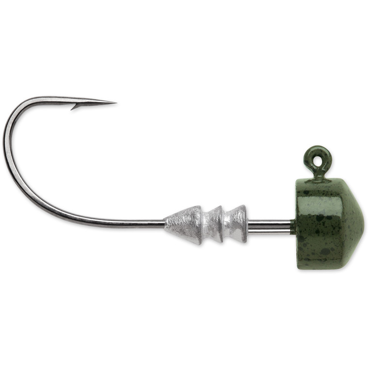 VMC Ned Rig Jighead - 1/4oz Green Pumpkin 4pk