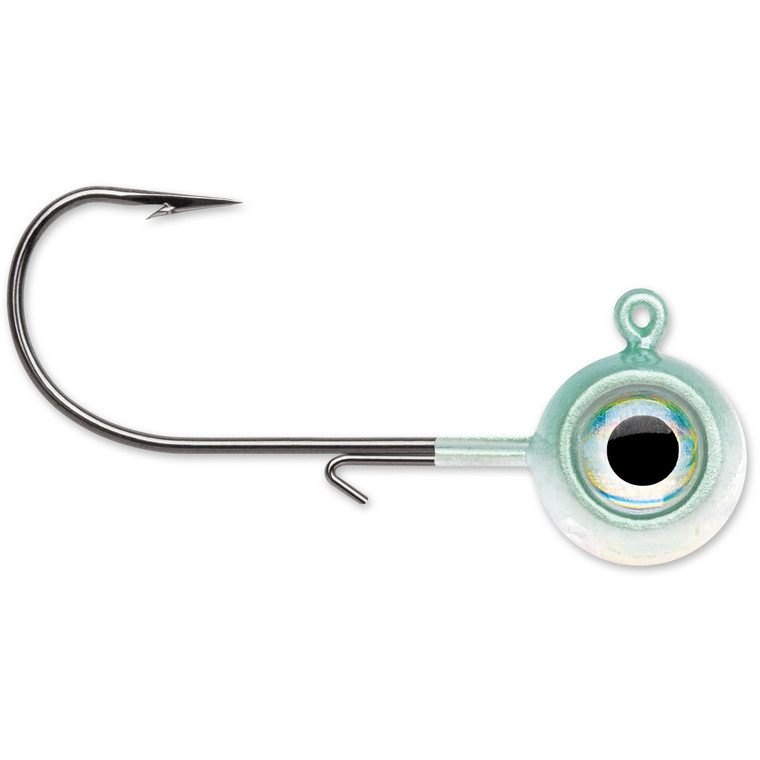 VMC Neon Moon Eye Jighead - 3/8oz Blue Back Herring 4pk
