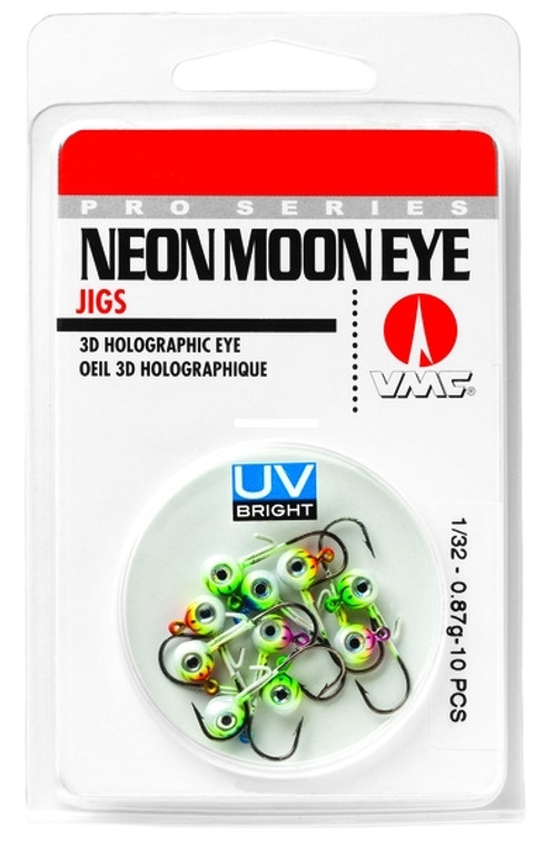 VMC NeonMoon Eye Jighead Kit - 1/32oz Assorted 10pk