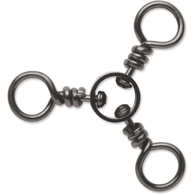 VMC Three Way Swivel - #2 Black Nickel 8pk
