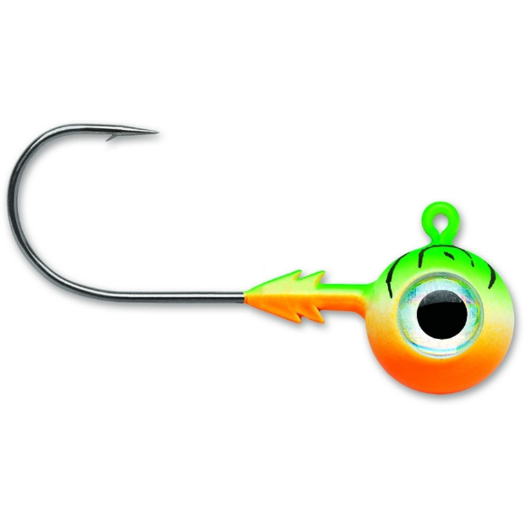 VMC TungstenMoon Eye Jighead - 3/16oz Green Tiger UV