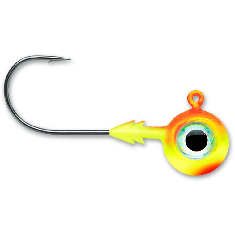 VMC TungstenMoon Eye Jighead - 3/8oz Chartreuse Orange