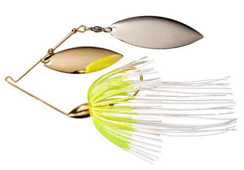 War Eagle Spinnerbait - 1/4oz #2Willow Gold Wht Cht