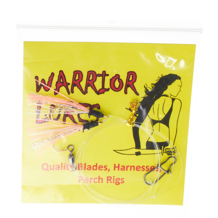 Warrior Perch Flies - Salmon/Glo