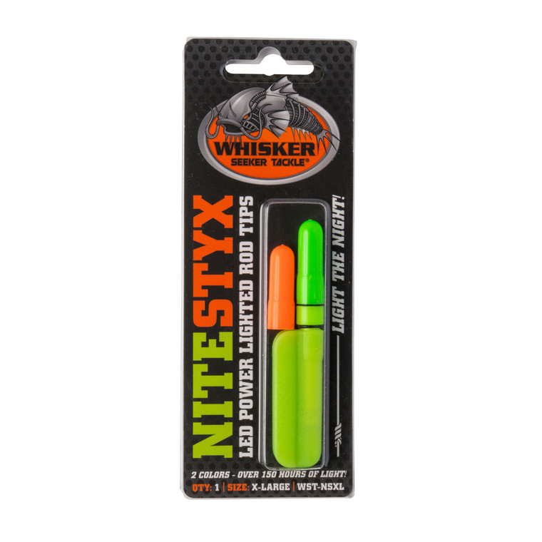Whisker Nite Styx Rod Tip - XL Orange Green