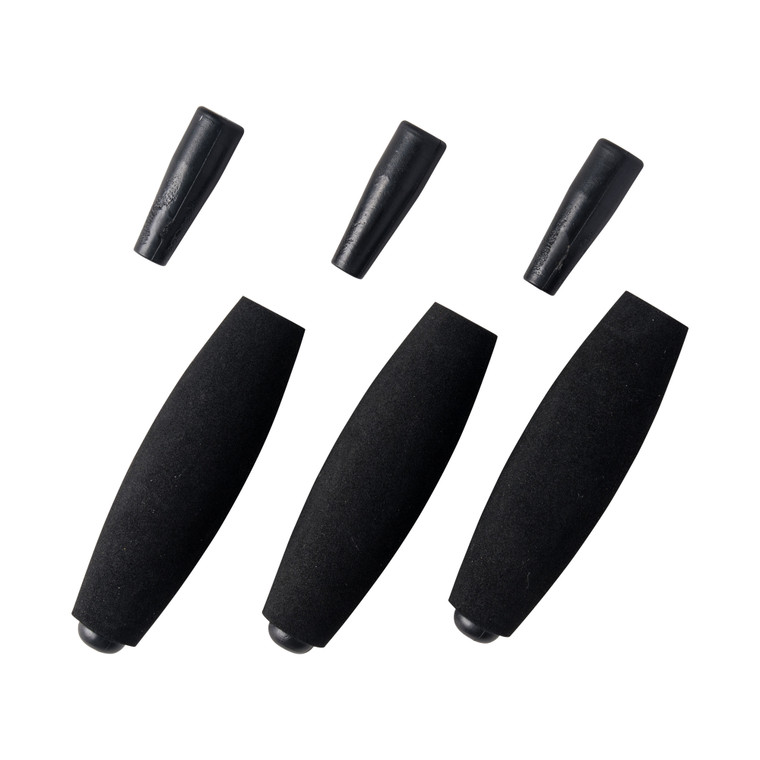 Whisker Peg Floats - Cigar 3'' Black 2pk