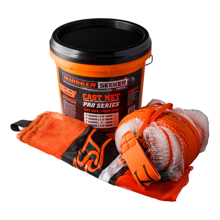 Whisker Pro - Net in Bucket - 7'x1/2'' Mesh w/Bucket