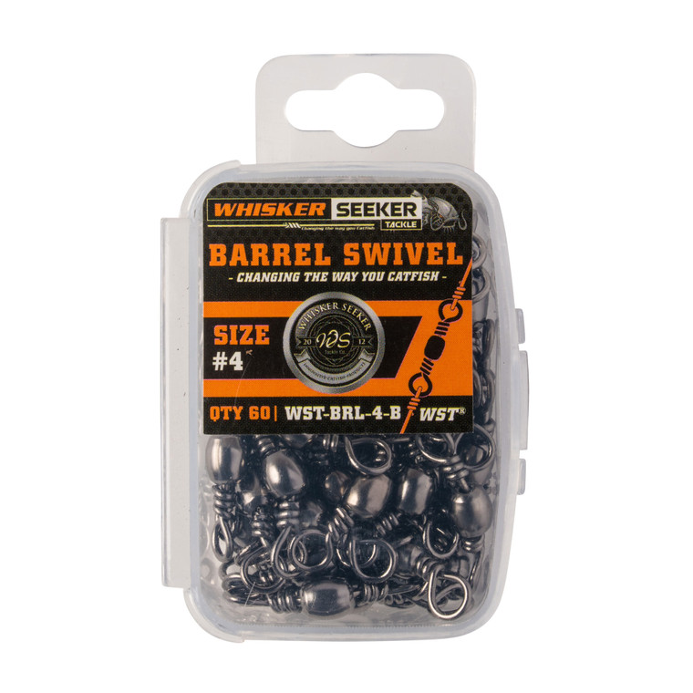 Whisker Seeker Barrel Swivel - #4 Black Nickel 60pk