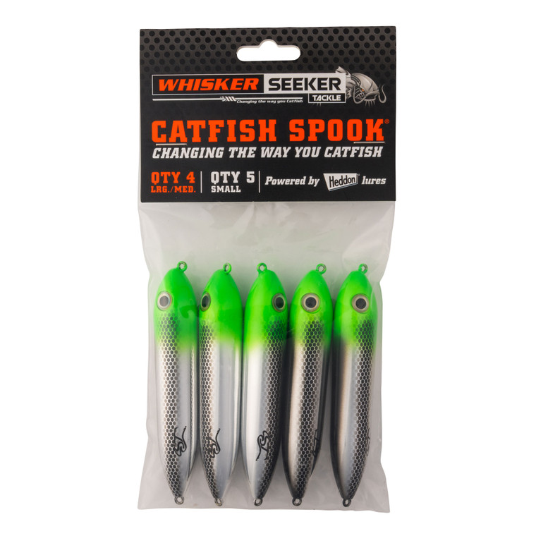 Whisker Seeker Catfish Spook - 3.75'' Green