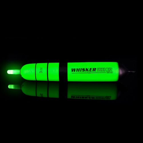 Whisker Seeker LED Float - Cigar 8'' Green 1pk
