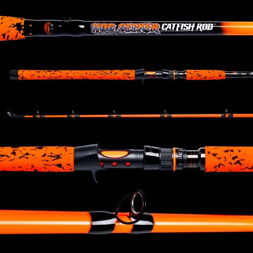 Whisker Seeker Rod Hogseeker - 7' 6'' 2pc MH F Blaze Orange